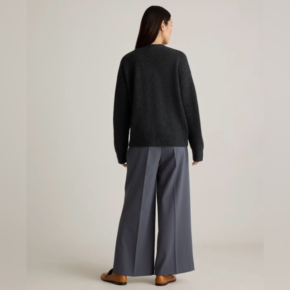 EUC Quince Mongolian Cashmere Fisherman Boxy Cropped Cardigan Sweater, Large - Picture 12 of 12